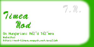 timea mod business card